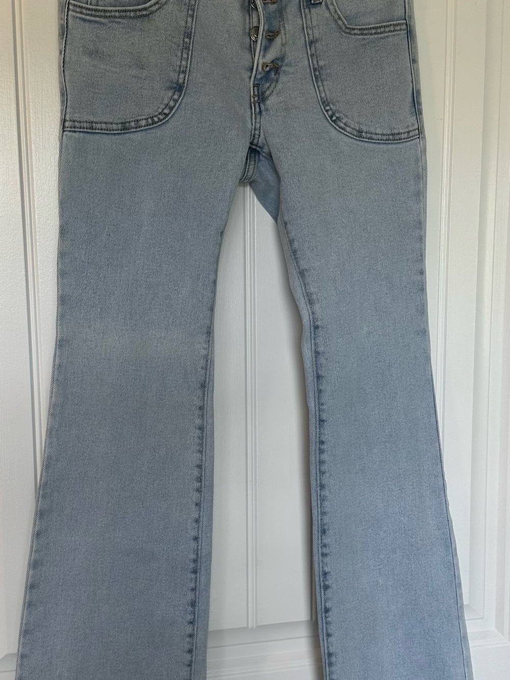 wild fable Light Wash Button-Fly Flare Jeans